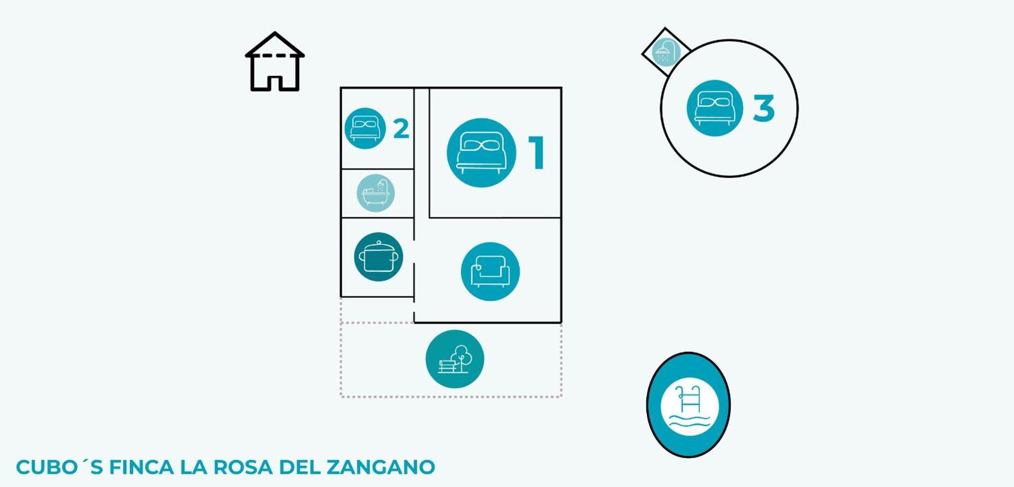 Cubo'S Finca La Rosa Del Zangano Alhaurín el Grande Kültér fotó